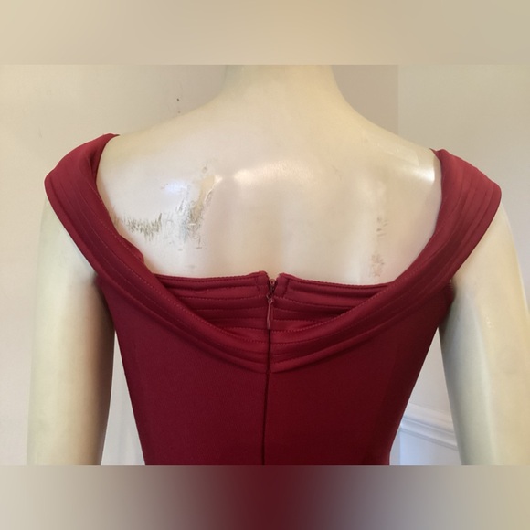 WN SZ M RED BODY CON MAXI DRESS - Picture 6 of 15